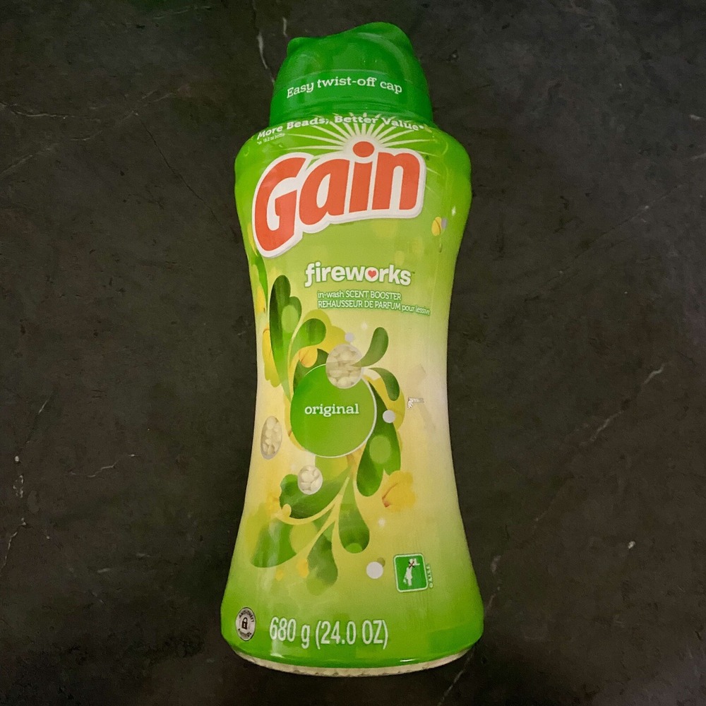 Gain Fireworks Laundry Scent Booster Beads, Original Scent Eliminate Odors 24 oz